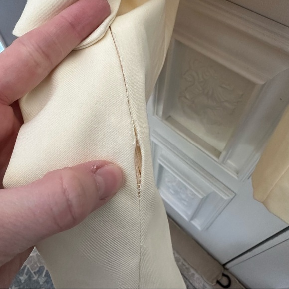 Zara Cream Blazer Dress - Size MEDIUM - Picture 7 of 8